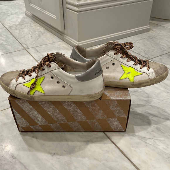 Golden Goose Superstar leopard yellow sneaker - Picture 6 of 7